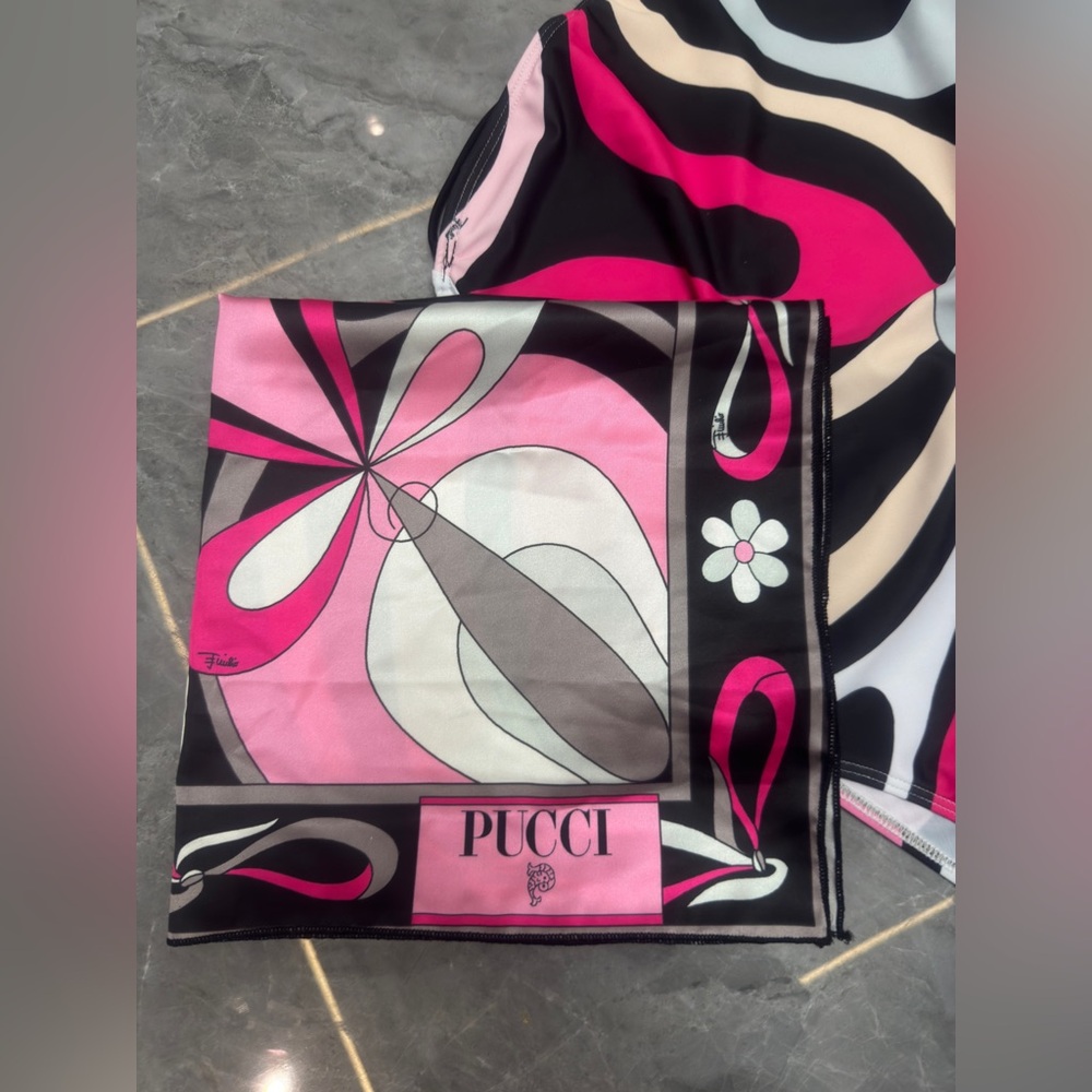 Emilio Pucci single-shoulder black one-piece swimming suit - Picture 6 of 6